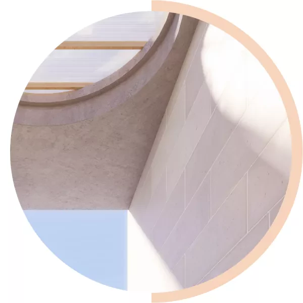 Des matériaux nobles, des ressources locales et une architecture durable...